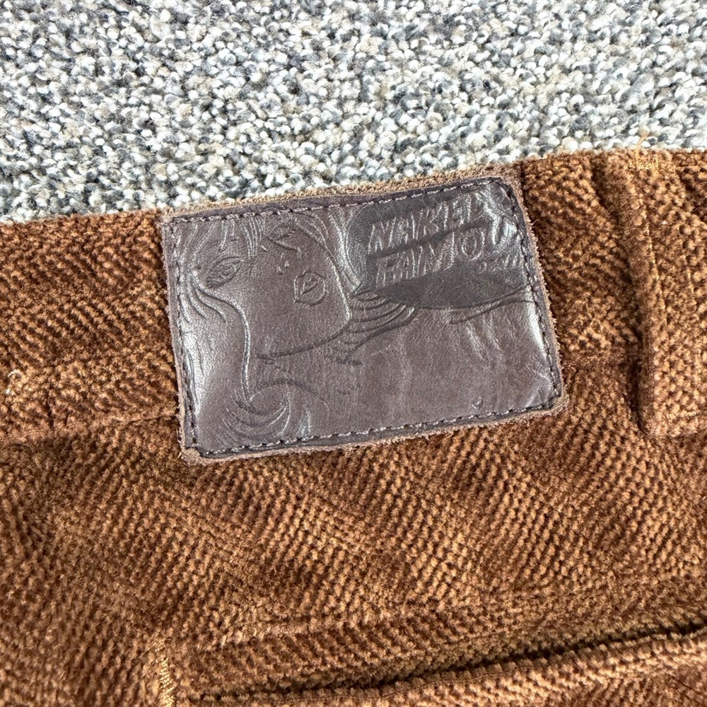 Naked & Famous Tapered Chino Heavy Velvet Twill Men 28 Brown Japanese Fabric - Picture 5 of 13